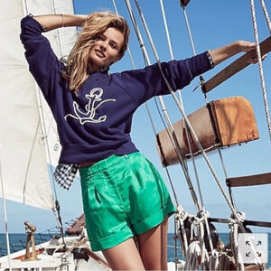 J. Crew Navy Anchor Sweatshirt